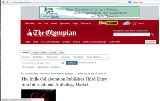 Kiss and Tales by The Indie Collaboration as seen on The Olympian newspaper online